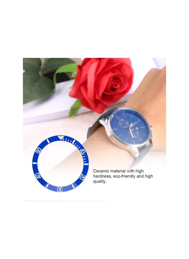 Watch Insert Loop, 4 Colors New Ceramic Watch Wristwatch Bezel Insert Loop Replacement Parts New Lightweight Watch Wristwatch Bezel Insert Loop(02)