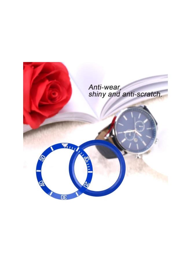 Watch Insert Loop, 4 Colors New Ceramic Watch Wristwatch Bezel Insert Loop Replacement Parts New Lightweight Watch Wristwatch Bezel Insert Loop(02)