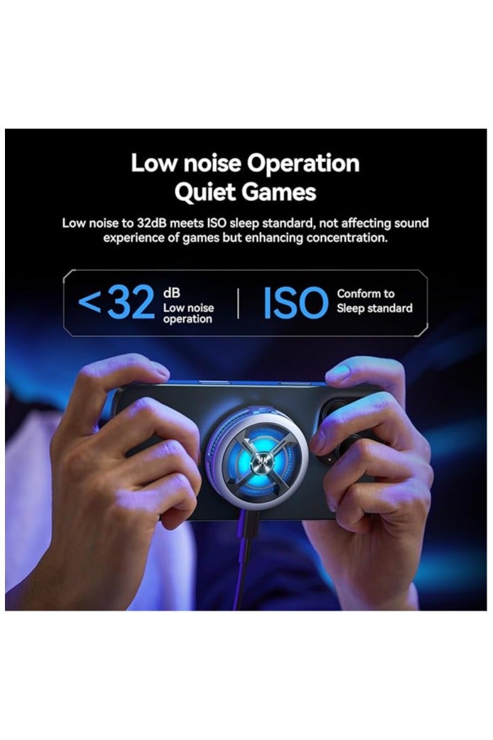 نوبيا ريد ماجيك مبرد هاتف ريد ماجيك 6 إير – مروحة تبريد خفيفة بقدرة 15 واط مع مشبك ومشتت حراري شبه موصل | مناسب لهواتف أندرويد وآيفون (مثالي لـ ببجي موبايل، كول أوف ديوتي، فورتنايت والمزيد) - Image 3