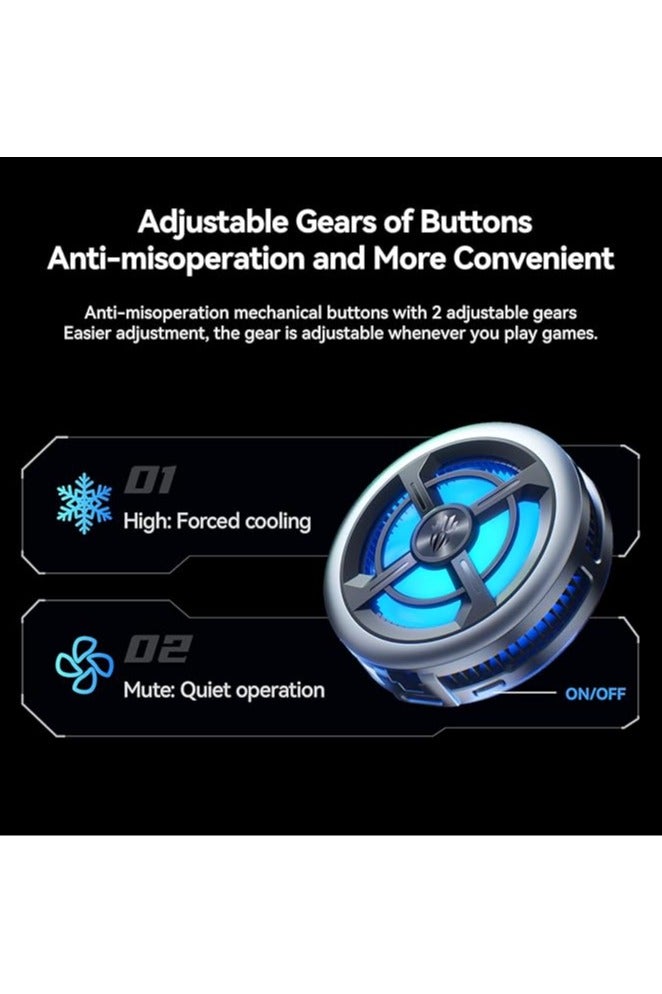 نوبيا ريد ماجيك مبرد هاتف ريد ماجيك 6 إير – مروحة تبريد خفيفة بقدرة 15 واط مع مشبك ومشتت حراري شبه موصل | مناسب لهواتف أندرويد وآيفون (مثالي لـ ببجي موبايل، كول أوف ديوتي، فورتنايت والمزيد) - Image 4