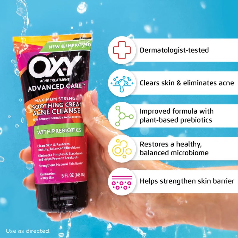 Oxy (R Maximum Strength Acne Cleanser - 5 fl oz Tube (Pack of 2) - Image 4