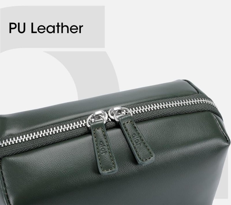 Alot Elegant Quilted Purse PU Leather Handbag with 1-Liter Capacity and Multiple Pockets for Daily Use - Green - Image 2