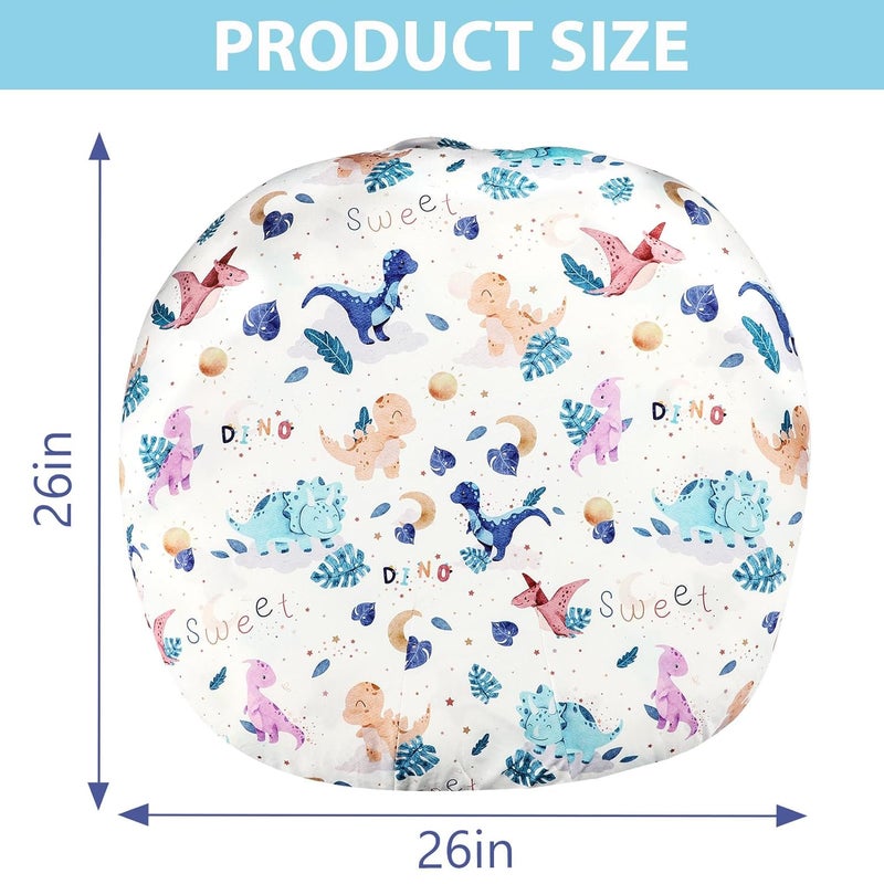 DILIMI Newborn Lounger Cover, Cute Dinosaur Removable Cover Ultra Soft Comfortable Lounger Slipcover Removable Cover for Infant Lounger Pillow (Lounger not Included) - Image 4
