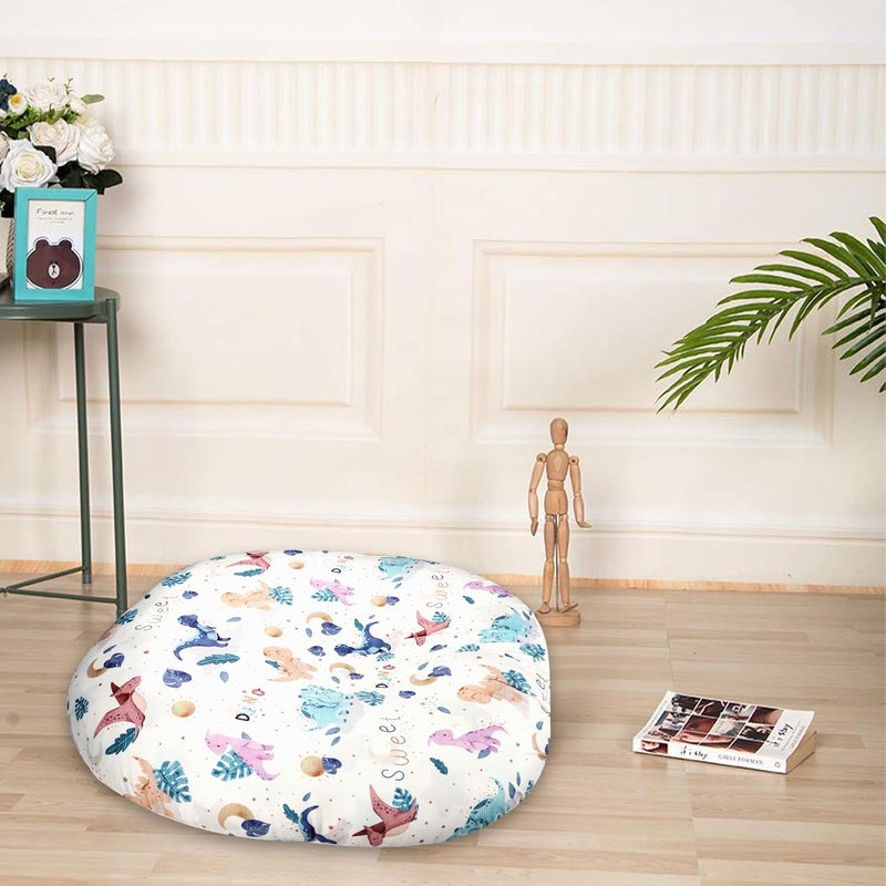 DILIMI Newborn Lounger Cover, Cute Dinosaur Removable Cover Ultra Soft Comfortable Lounger Slipcover Removable Cover for Infant Lounger Pillow (Lounger not Included) - Image 5