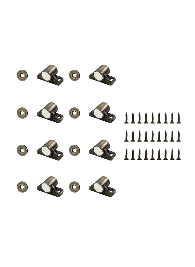 8 Pack Magnetic Cabinet Latch and Catches Strong Magnets for Kitchen Doors Heavy Duty for Closure Closet Door Magnet Cabinet Latch for Cupboard Closer Door Closing Bronze - Image 5