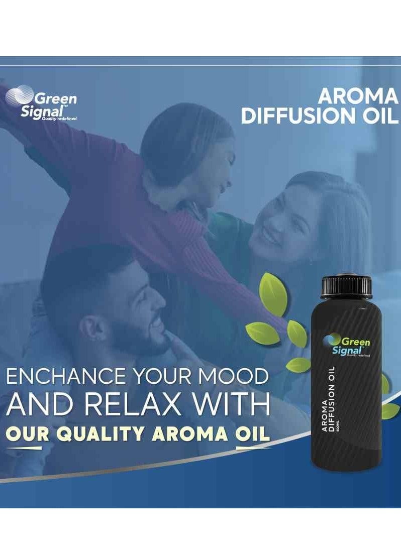 Green Signal Diffuser Aroma Oil – 500ml – Premium Secret Fragrance Oil – Elegant & Mysterious Long-Lasting Scent - Image 4