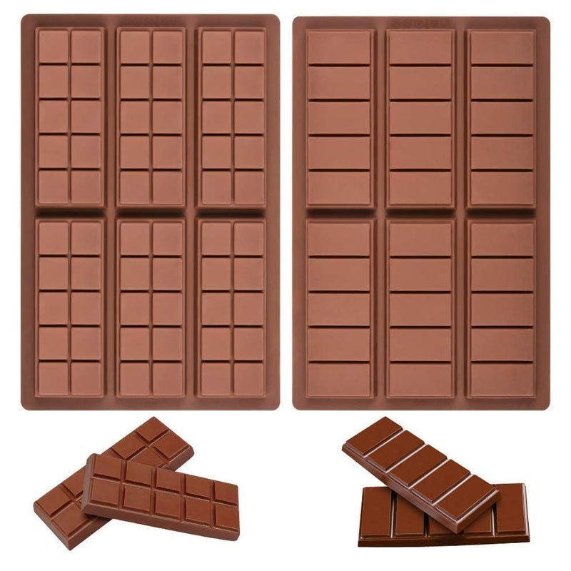 Chocolate Bar Mold Deep Silicone Snap Chocolate Bar Molds for Stuffed Bar Wax Melt Candy Bar Molds 5 Snap10 Snap