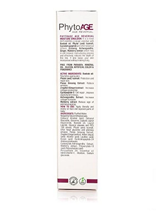 OSHEA Herbals Phytoage Reversal Skin Moisturizing Emulsion I Enriched With Mulberry Extract And Vitamin E I Skin Repair I Paraben Free I 100Ml - Image 4