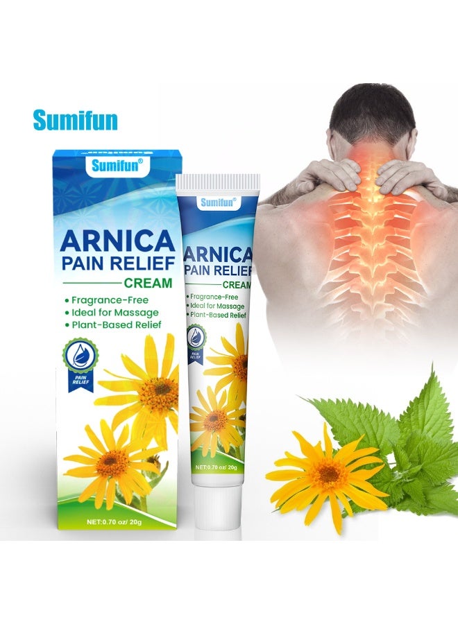Sumifun كريم سومي فون أركيكا لتخفيف الألم – كريم نباتي لدعم العضلات والمفاصل للاستخدام اليومي، يساعد في تقليل الألم والكدمات والالتهابات مع تركيبة ناعمة وغير لزجة - Image 1