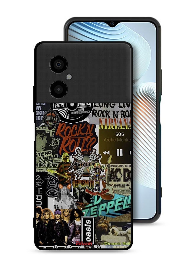 Tolwak Xiaomi Poco M4 5G Protective Case Cover Long Live Rock N Roll - Image 1