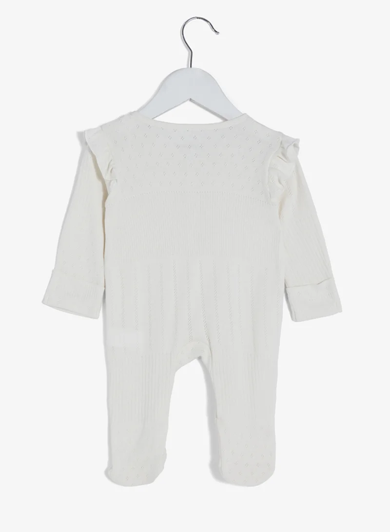 ريبلز مع نمشي رومبر أطفال بأكمام طويلة وأقدام مغلقة