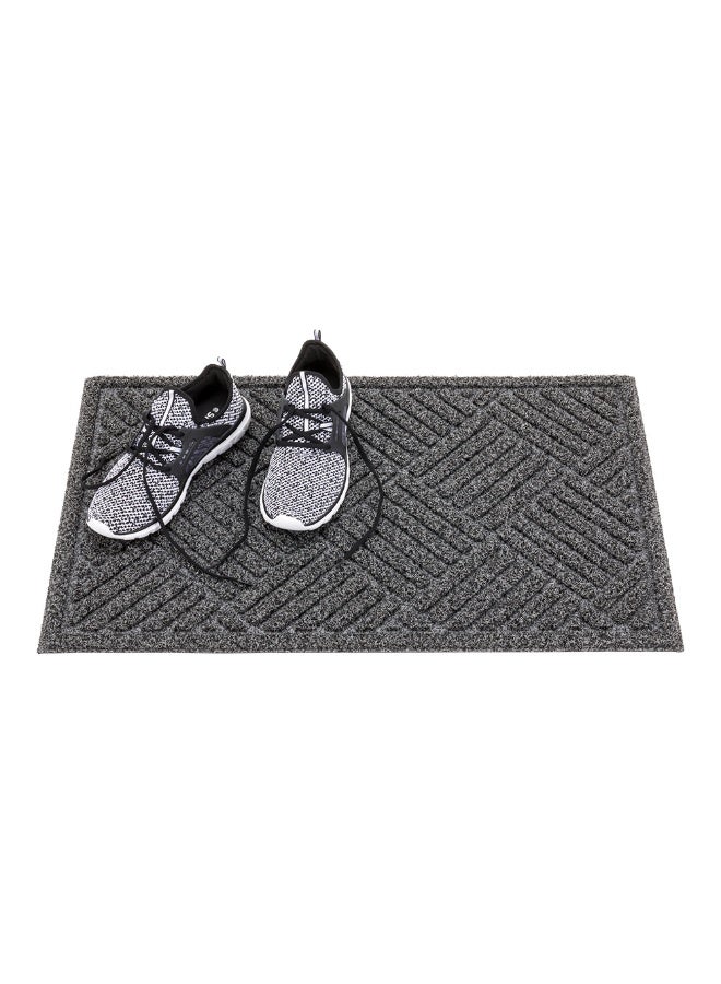 Restaurantware حصيرة أرضية مريحة 60 × 36 بوصة، حصيرة خارجية ماسية واحدة - لا انزلاق، قاعدة غير قابلة للانزلاق، حصيرة بولي بروبيلين رمادية، لا تتلطخ، قوية التحمل - Image 2