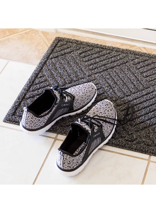 Restaurantware حصيرة أرضية مريحة 60 × 36 بوصة، حصيرة خارجية ماسية واحدة - لا انزلاق، قاعدة غير قابلة للانزلاق، حصيرة بولي بروبيلين رمادية، لا تتلطخ، قوية التحمل - Image 3