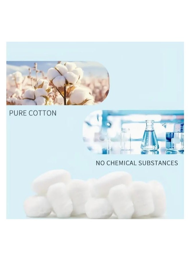 venex 100% Cotton 300 Balls - Soft, Hygienic & Gentle for Sensitive Skin, Multi-Purpose Cotton for Makeup, Skincare, Baby Care, Cleaning & Crafts - High-Quality & Lint-Free Cotton for Everyday Use  - Image 5