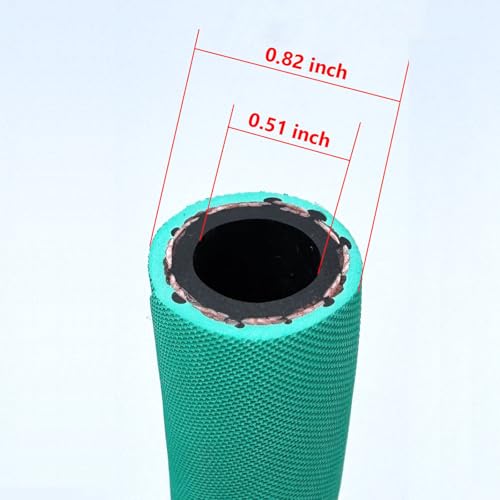 FCNFLZF Fuel Line 12 inch High Pressure Fuel Line Hose10FT 13mmEngines Fuel SystemsMarine Fuel Hose Agricultural Machinery Fuel LineGreen28Mpa 400PSI EN8541TE - Image 3