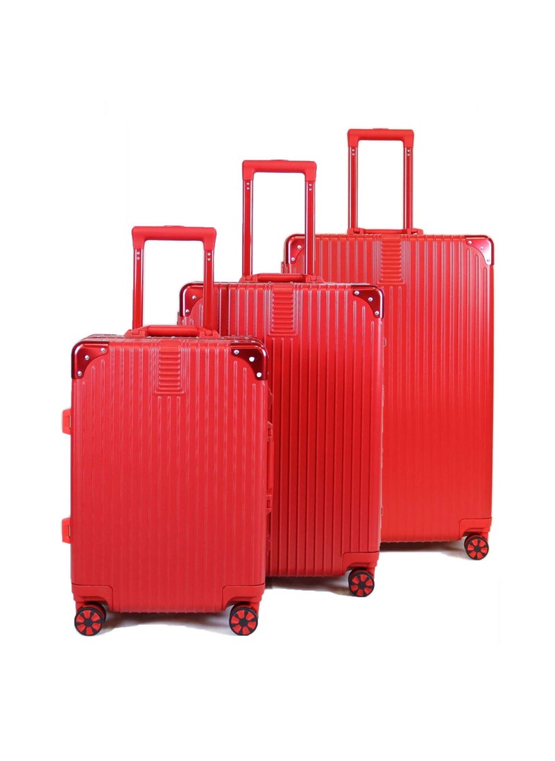 Luggage District Aluminum Frame Ultra-Light 3 Piece Trolley Set - Red - pzsku/Z81F4C1105B2F041EAEA2Z/45/_/1685280558/333942fc-b927-428d-aef5-76be840f5184