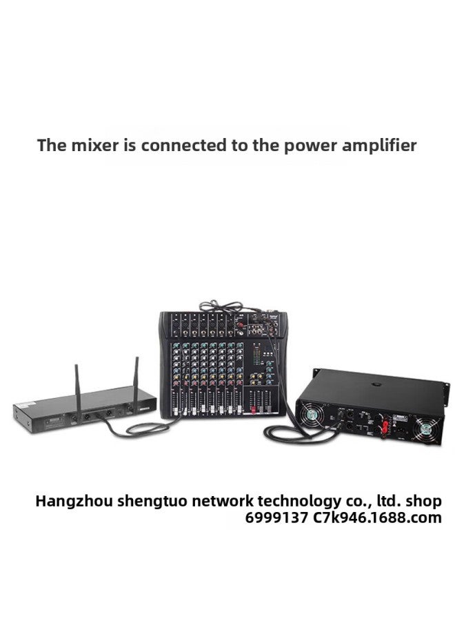 Green Link Cannon Line Audio XLR Male-to-female Dual Cannon Faucet Microphone Microphone Connection Sound Card Audio Dedicated-Color:[xlr Cable Male To Female Interconversion] Hifi High-definition Sound Quality/double Wire Core/stable Sound Quality Transmission-Length:2m  - Image 4