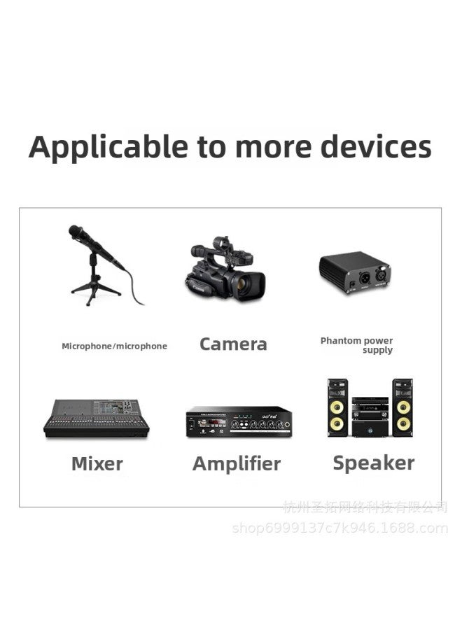 Green Link Cannon Line Audio XLR Male-to-female Dual Cannon Faucet Microphone Microphone Connection Sound Card Audio Dedicated-Color:[xlr Cable Male To Female Interconversion] Hifi High-definition Sound Quality/double Wire Core/stable Sound Quality Transmission-Length:2m  - Image 5