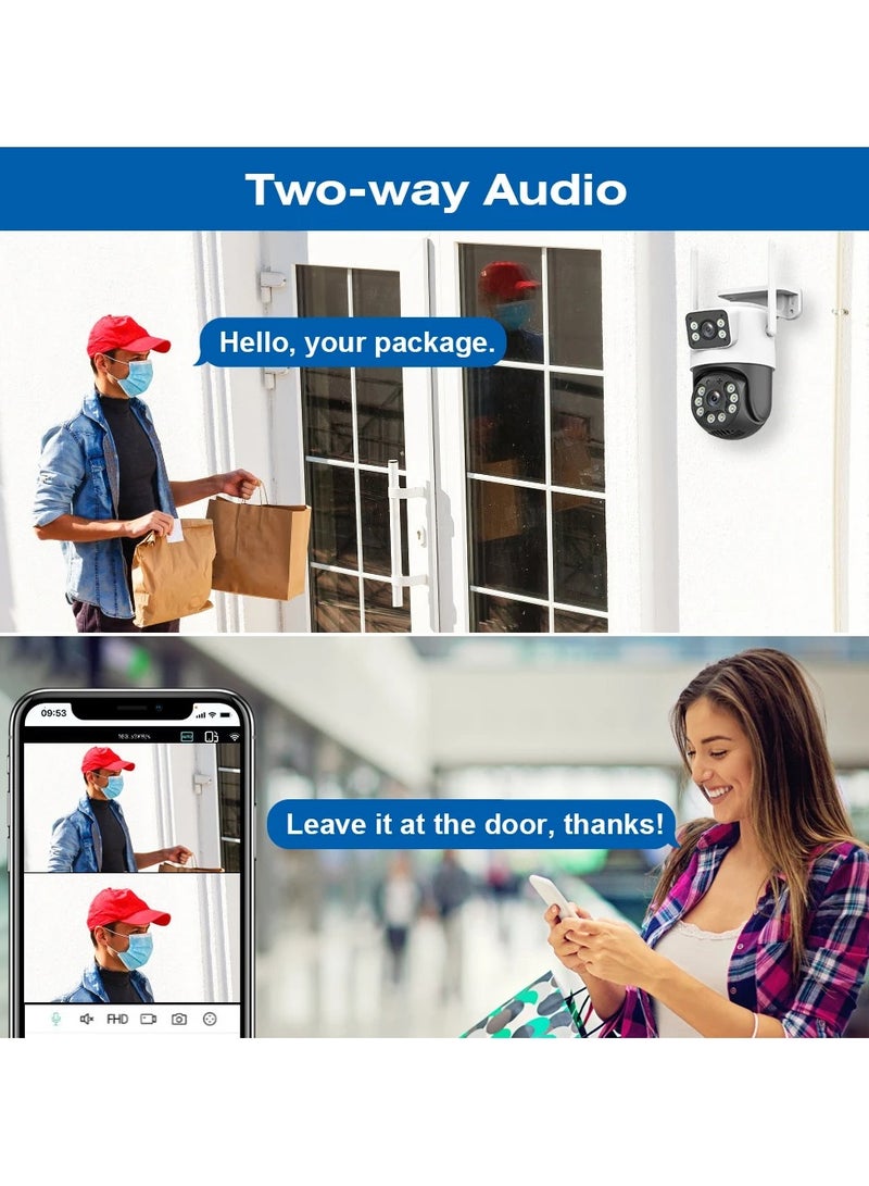 AROAQ Gun-Ball Linkage Triple Camera 9 Million 5x Optical Zoom Dual-Camera Three-Eye Binocular Camera - Image 4