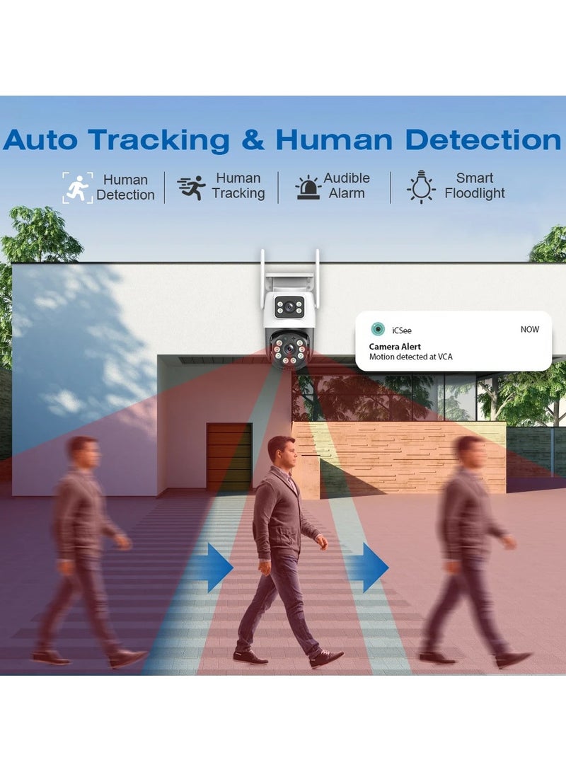 AROAQ Gun-Ball Linkage Triple Camera 9 Million 5x Optical Zoom Dual-Camera Three-Eye Binocular Camera - Image 2