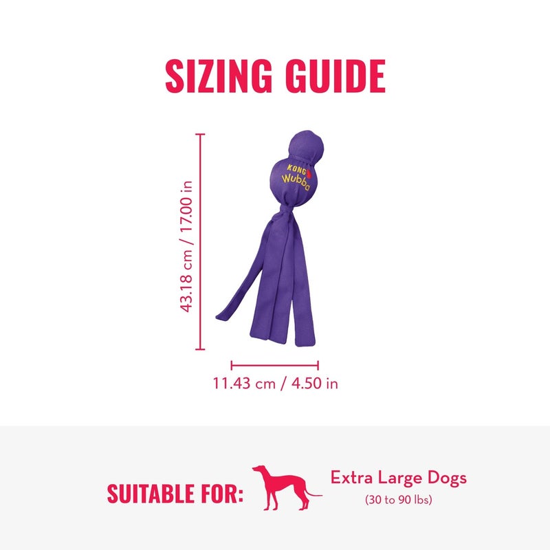 KONG Wubba - Dog Toy for Tug of War & Fetch - Dog Supplies for Puppy & Dog Playtime - Outdoor & Indoor Dog Toy - for XL Dogs - Image 4