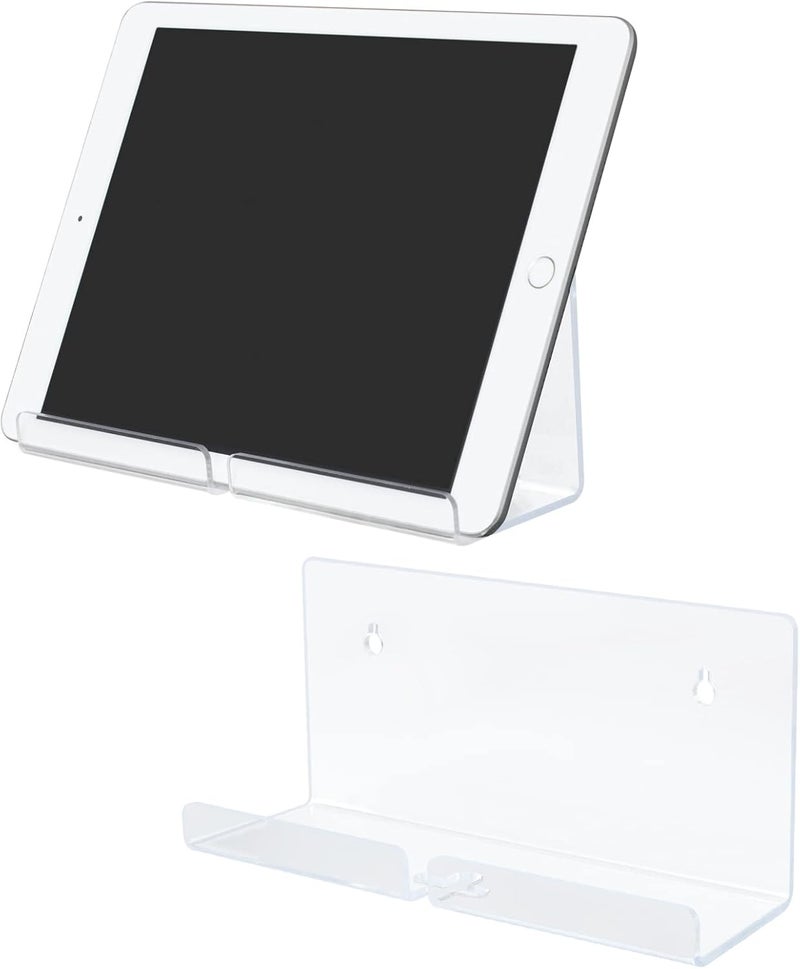 STAPENS Tablet Stand Holder Wall Mount for iPad, iPad Air, iPad Pro, iPad Mini, Smartphones and eReader, 2 Pack - Image 1