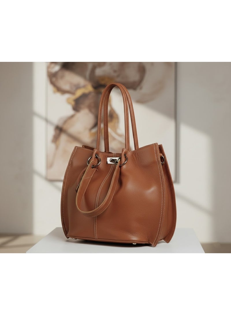 Elegant Suede Luxury Tote Bag - Image 2