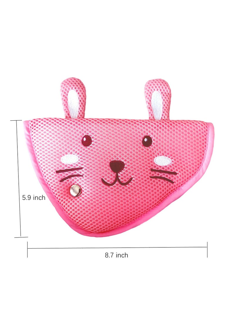 Kids Seat Belt Adjuster, Keep Seatbelt Away from Child's Neck, Firm Auto Shoulder Neck Strap Adjuster, Soft and Breathable, Small Animal Shape - Image 2