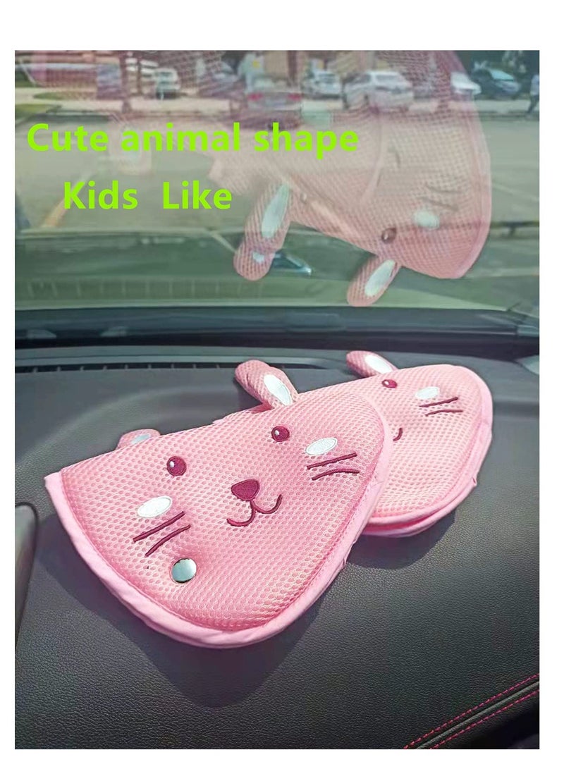 Kids Seat Belt Adjuster, Keep Seatbelt Away from Child's Neck, Firm Auto Shoulder Neck Strap Adjuster, Soft and Breathable, Small Animal Shape - Image 3