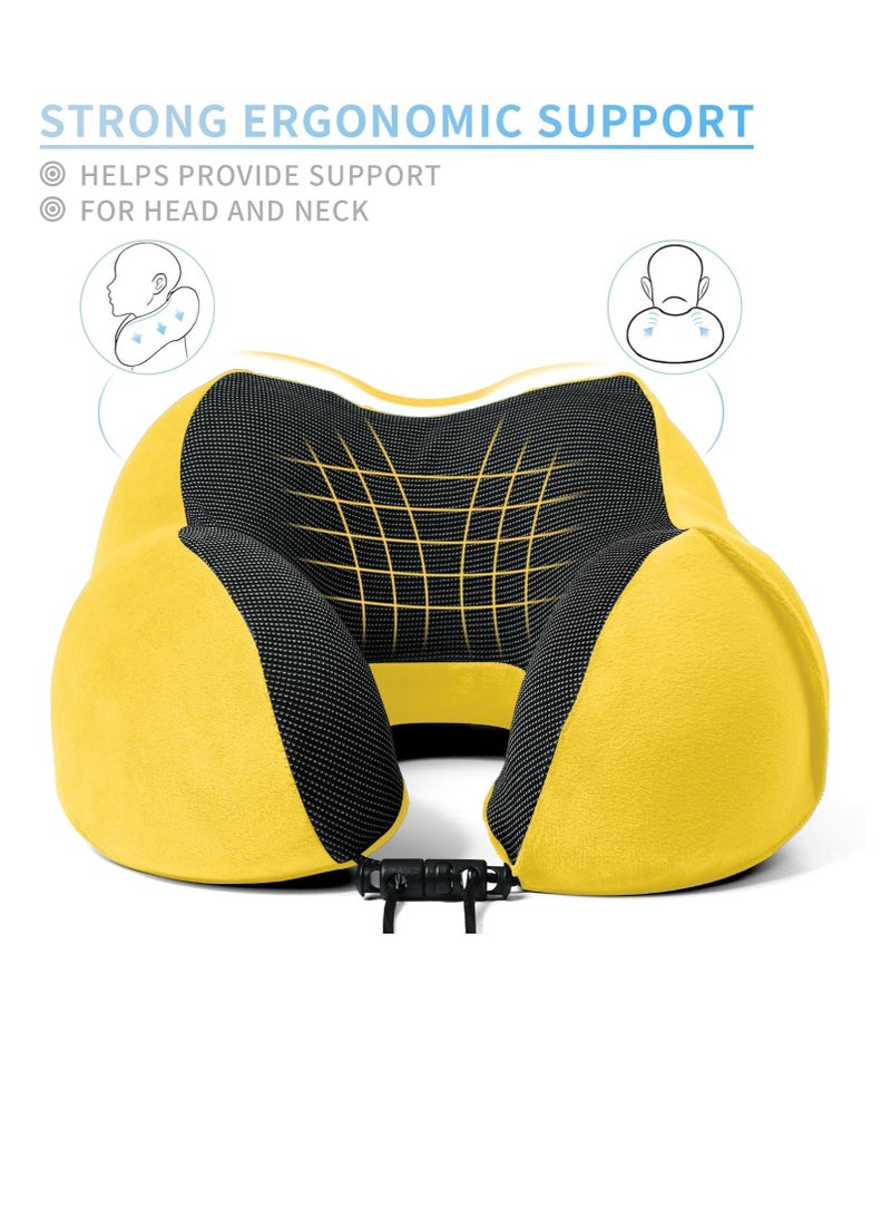 An innovative neck pillow with a zippered pouch that combines comfort and organization. Not only will it relieve your neck while traveling or sitting for long periods, it will also keep your small items within easy reach. - Image 3