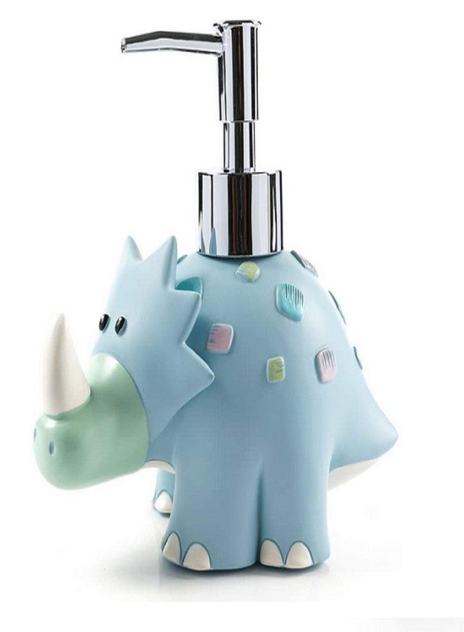zmgmsmh Cute Animal Cartoon Resin SPA Collection Bath Accessory Set, Soap Dispenser Pump, Toothbrush Holder, Tumbler Tooth Brushes Cup, Soap Dish (Dinosaur Soap Dispenser) - Image 1