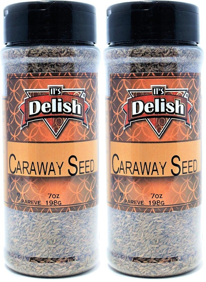 It's Delish بذور الكراوية الفاخرة من إتس ديليش، برطمان متوسط، 7 أونصة (عبوة من قطعتين) - Image 1