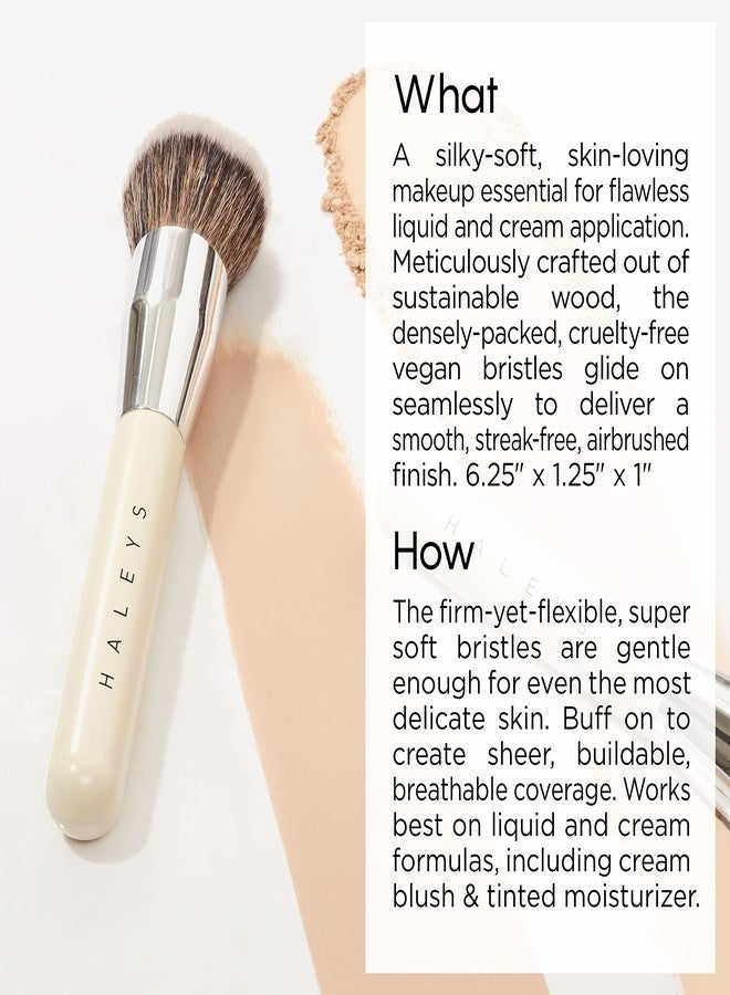HALEYS Skin Tint Set (Light Neutral): Re-invent Sheer Tinted Marula Oil, Skin Tint, Tinted BB Moisturizer, Face Oil, Hydrating Glowing Skin, Brilliant Kabuki Brush, Streak-free Blending, Buff, Blurs - Image 4