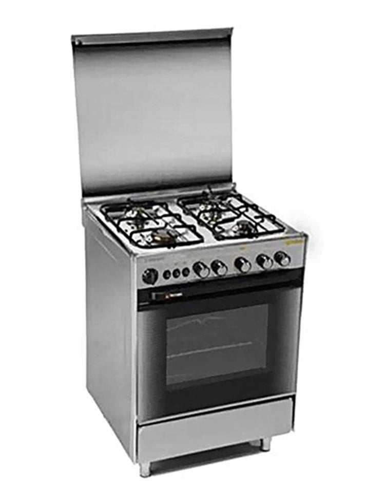 TECNOGAS Techno Gas Cooker 4 Burners 60x60 Stainless Steel, Fan Assisted, 9/2450 