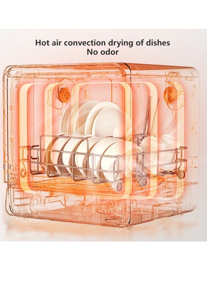 Sharpdo Portable Dishwasher for Apartments& RVs,  3 Programs, 360° Dual Spray, Speed, Baby-Care, ECO& Glass, Dish Washer for Dorm, RV& Apartment, white - Image 3