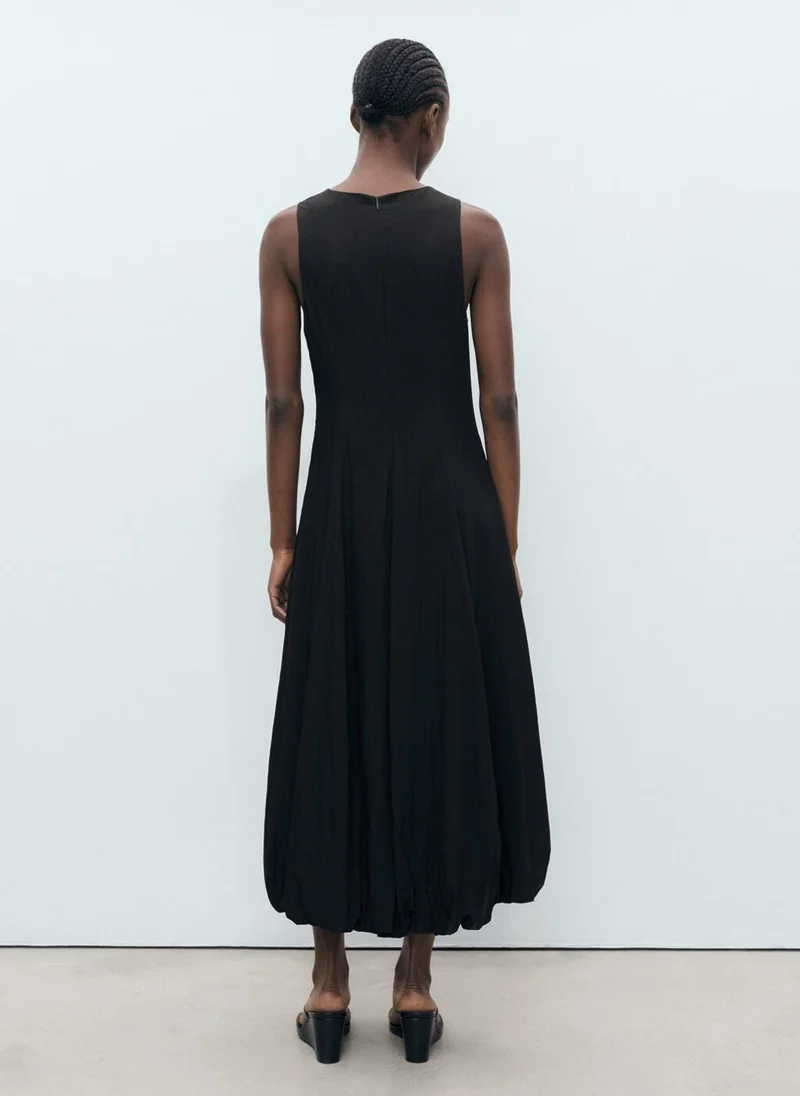 MANGO Long balloon dress