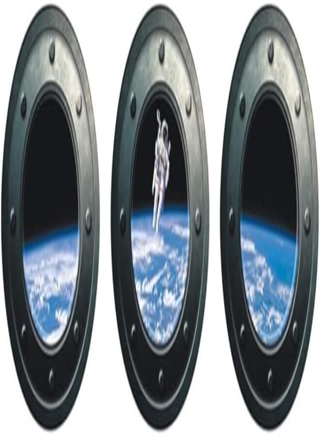 OR 3D Outer Space Astronauts wall Sticker Living room sofa background self-adhesive removable wallpaper Decorative decals