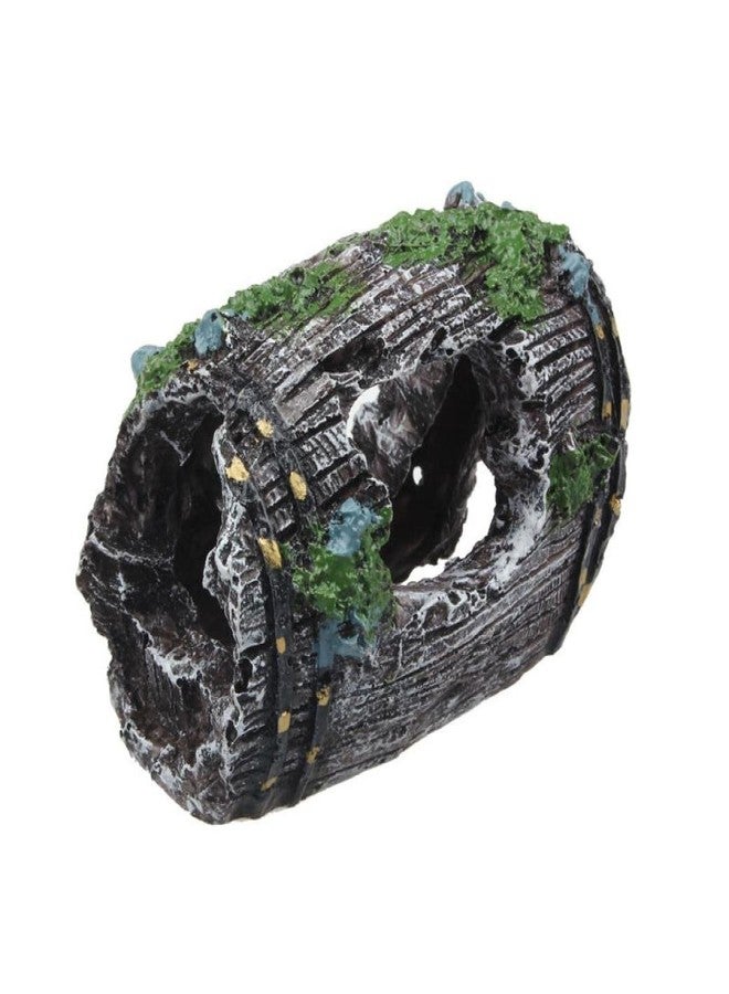 Superdream Fish Tank Aquarium Cave Resin Broken Barrel Ornament Landscape Decor - Image 4