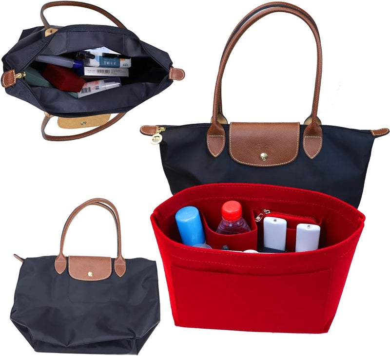 Lckaey bag Organizer Insert for le pliage organizer insert Handbags Organizer1012crimson-S - Image 5