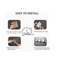 Bukela 4 PCS Broom Holder Mop Holder Broom & Mop Grippers Self Adhesive No Drilling Super Anti-Slip Broom and Dustpan Hanger Wall Mount Mops Rakes Holder for Home, Kitchen, Garden, Garage Storage  - Image 2