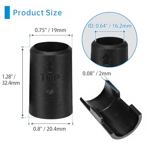 Jamiikury 16mm Wire Shelf Clips – Jamiikury Black Plastic Shelf Lock Clips for Metric 16mm Posts Only – Check Size Before Purchasing - 24pcs (12 Pairs) - Image 3