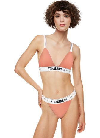 Yohannes Club Yohannesclub, Women, Lingerie Set, (Las. Bra-Thong), Salmon  - Image 2