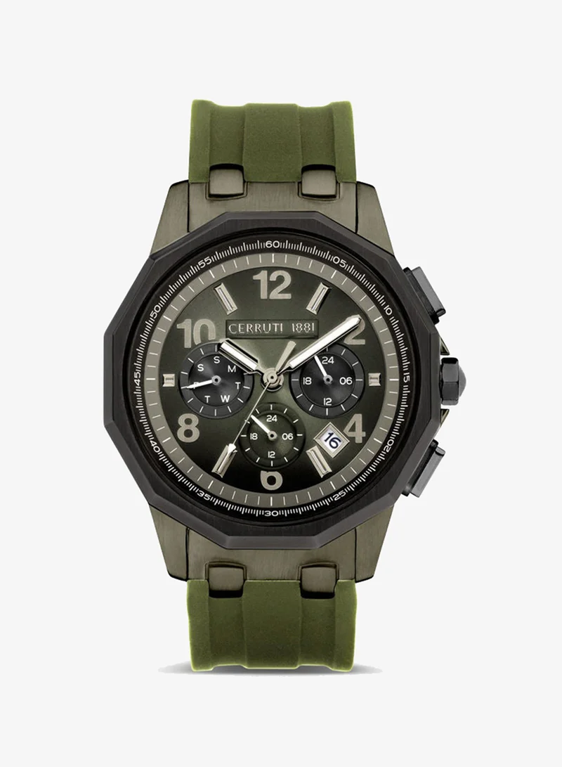 شيروتي 1881 Cerruti Watch for Men - Green Dial - 45 MM