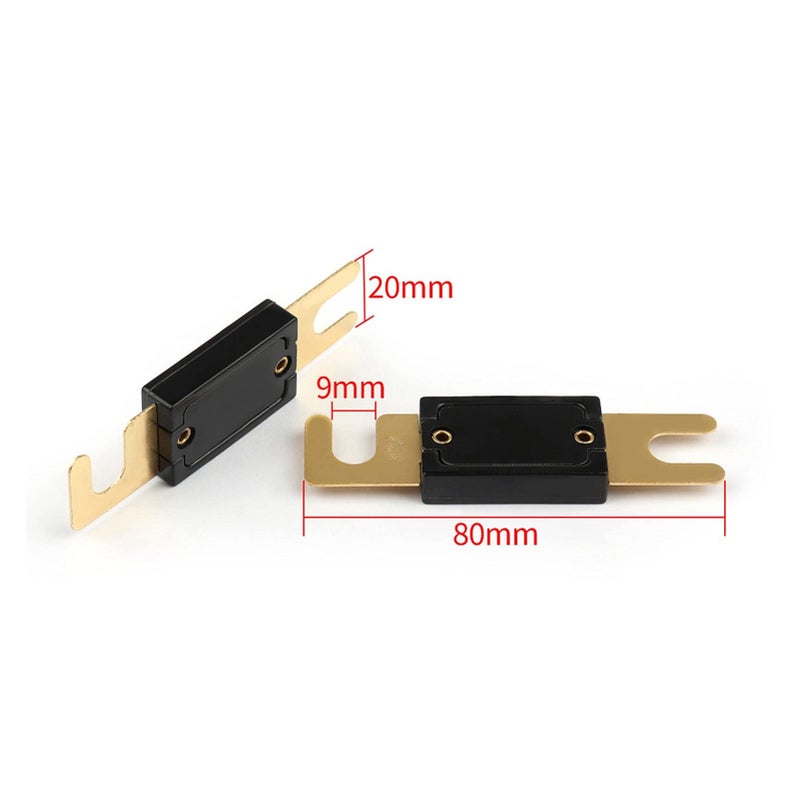 400A Gold Plated Blade Fuse Insert with 2 Connectors 30A to 500A Amp Range - Image 4