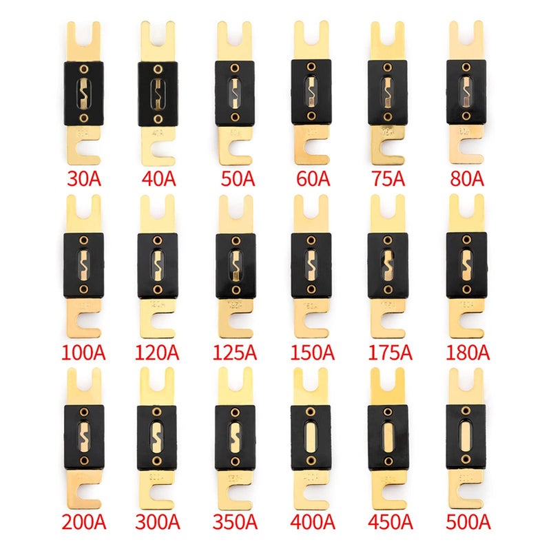 400A Gold Plated Blade Fuse Insert with 2 Connectors 30A to 500A Amp Range - Image 3