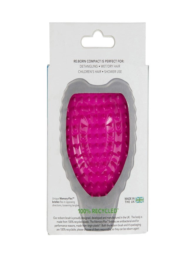 Tangle Angel Essential ReBorn Hair Brush White and Fuchsia - Image 3