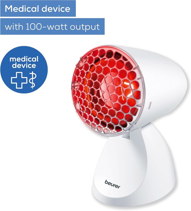 Beurer IL11 Infrared Heat Lamp Warm soothing infrared light Helps ease muscle aches and joint stiffness Speed recovery from the common cold Improve complexion With 5 angles of inclination - Image 3