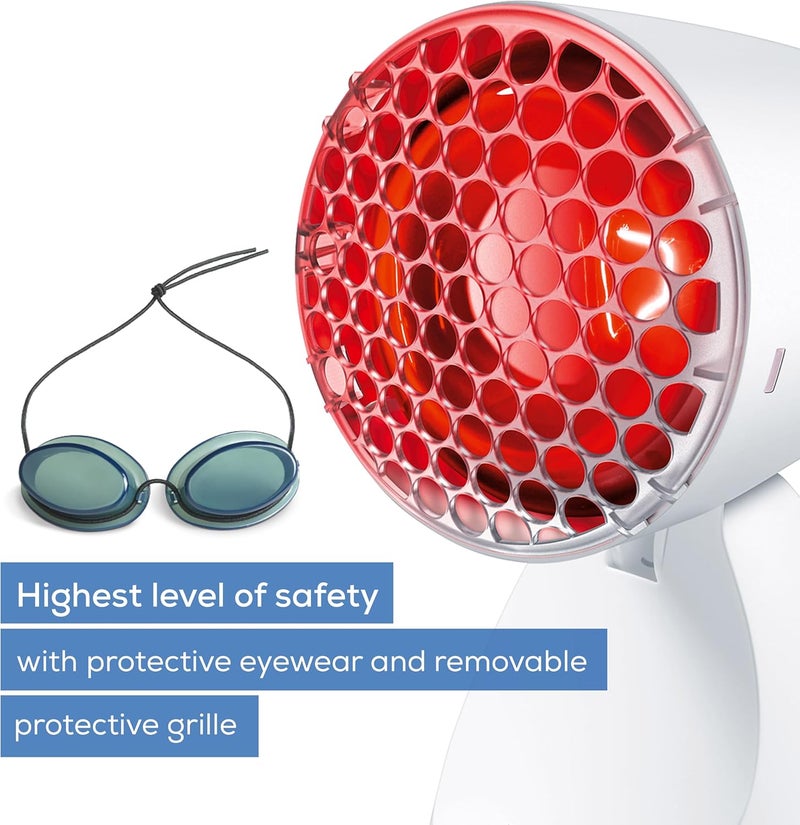 Beurer IL11 Infrared Heat Lamp Warm soothing infrared light Helps ease muscle aches and joint stiffness Speed recovery from the common cold Improve complexion With 5 angles of inclination - Image 4