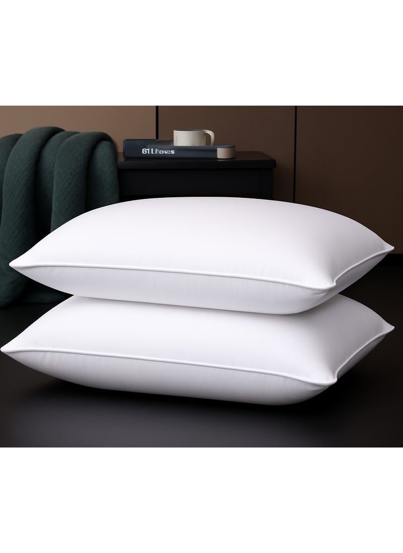 MAXQON 1-Piece Bed Pillow Single Piping Hotel Standard Extra Soft Microfiber Anti Allergic&Anti-bacterial,  Size(50x70CM)  - Image 3