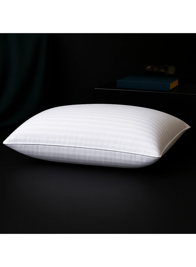 MAXQON 1-Piece Bed Pillow Single Piping Hotel Standard Extra Soft Microfiber Anti Allergic&Anti-bacterial,  Size(50x70CM) - Image 1